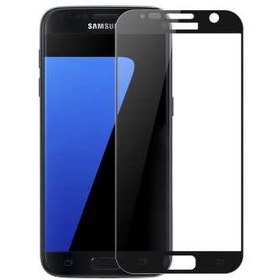 تصویر محافظ صفحه نمایش شیشه ای تمپرد مدل Full Cover مناسب برای گوشی موبایل سامسونگ Galaxy S7 