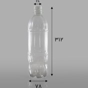 تصویر بطری پلاستیکی 1400 فراز با درب ساده در بسته بندی 100تایی 