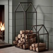 تصویر استند هیزم فلزی مدل هلما 2 عددی ارسال از کرج پس کرایه 