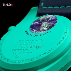 تصویر ساعت امگا و سواچ شفق قطبی OMEGA X Swatch Mission on Earth POLAR LIGHTS امگا ( Omega )