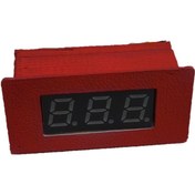 تصویر ولت متر روپنلی قرمز تا 100 ولت - زرد 