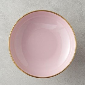 تصویر ظرف پذیرایی انگلیش هوم سایز 14 سانتی‌متری صورتی و کرم Petite Enamel Presentation 14 cm Pink - Cream