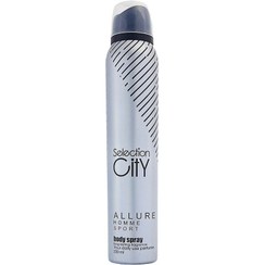 تصویر اسپری خوشبو کننده بدن مردانه Allure Sport حجم 200میل سلکشن سیتی Selection City Body Spray Allure Sport For Men 200ml