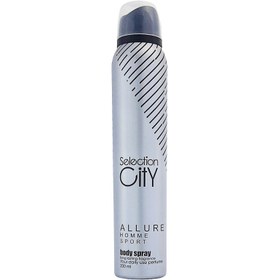 تصویر اسپری خوشبو کننده بدن مردانه Allure Sport حجم 200میل سلکشن سیتی Selection City Body Spray Allure Sport For Men 200ml