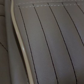 تصویر روکش صندلی خودرو ایران خودرو سمند جدید چرم VIP رنگ کرم 