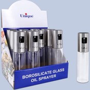 تصویر اسپری روغن یونیک کد UN-2050 بدنه پیرکس درب استیل 
