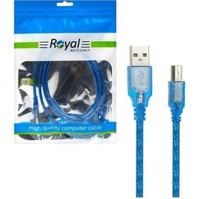 تصویر کابل پرینتر رویال USB 2.0 طول 10 متر شیلد دار Royal Printer USB Cable 10M