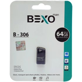 تصویر فلش مموری بکسو مدل B-306 ظرفیت 64 گیگابایت Bexo B-306 Flash Memory 64GB