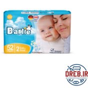 تصویر پوشک بارلی مدل چسبی سایز 2 , 52 عددی - Barlie Adhesive Diapers, Size 2, Pack of 52 