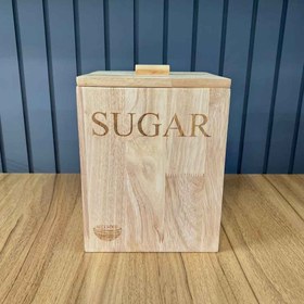 تصویر ظرف شکر چوبی 106 