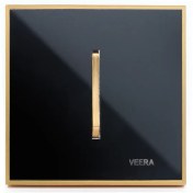 تصویر کلید و پریز ویرا مدل شهاب طلا مشکی Veera Switch And Sockets Shahab Gold Black