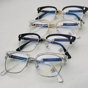 تصویر عینک طبی کروم هارتز کلاب مستر - مشکی طلایی / 989/000 chrome hearts