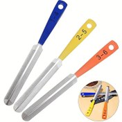 تصویر ست سه عددی نات فایل گیتار Guitar Nut File Set 