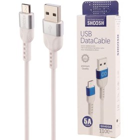 تصویر کابل فست شارژ اندرویدی شوش SHOOSH SH405A 5A 110CM SHOOSH SH405A CHARGE CABLE MICRO USB 5A 110CM