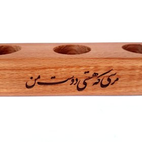 تصویر فرفره چوبی ست هدیه طرح مرسی که هستی ۳ 