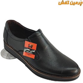 تصویر کفش چرم مردانه رسمی نجفی زیره پی یو و دور دوخت کد 7019 + رنگبندی ا men's leather shoes men's leather shoes