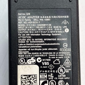 تصویر آداپتور اورجینال دل نرمال Dell Adapter Orginal 19.5V 3.34A