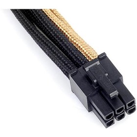 تصویر کابل افزاینده برق کارت‌گرافیک اسلیو سیلوراستون PP07-IDE6BG (6 پین) CABLE power SilverStone PP07-IDE6BG