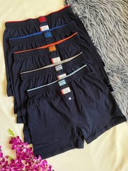 تصویر شورت مردانه سرمه ای پادار جیران اوغلو 