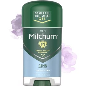 تصویر ‌ ‌دئودورانت ژلی و ضد تعریق مردانه میچام ‌ Mitchum Unscented