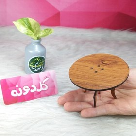 تصویر ماکت میز کد16-ماکت میز چوبی-ماکت صندلی-میز چوبی-ماکت معماری-ماکت گلدونه 