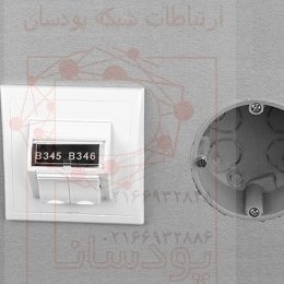 تصویر پریز انگل نگزنس مدل N423.540N Nexans N423.540N Angled Module