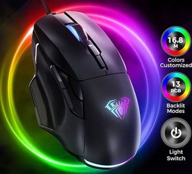 تصویر ماوس مخصوص بازی آئولا مدل F815 AULA F815 Gaming Mouse