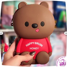 تصویر کیف سیلیکونی طرح تدی Teddy design silicone bag