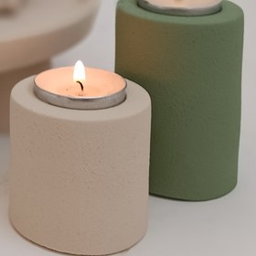 تصویر ست دکوری و تزیینی منزل پایه دار - کرم سبز 