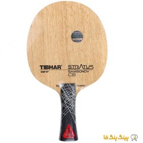 تصویر چوب راکت سامسونف استراتوس کربن Tibhar Table Tennis Blade Model Samsonov Stratus CB