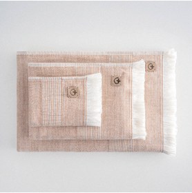 تصویر حوله قهوه ای اکوکاتنEcocotton | SETHSN3 اورجینال 