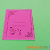 تصویر دفتر طراحی ۴۰ برگ قدیمی طرح صورتی 