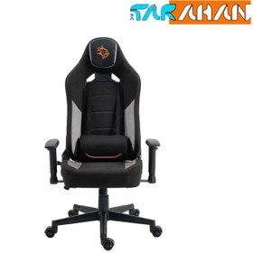 تصویر صندلی گیمینگ حرفه ای پرودو مدلPDX547 Porodo Gaming Professional Gaming Chair with Fabric+PU+Suede Covered Form PDX547