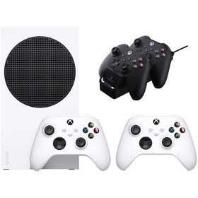 تصویر کنسول بازی مایکروسافت XBOX SERIES S | همراه با دسته اضافه + پایه شارژر XBOX SERIES S + 1 Extra controller + Charger