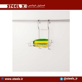 تصویر جا اسکاجی آویز استیل Steel-X - 24 / استنلس استیل(304) / کروم 