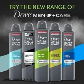 تصویر اسپری ضد تعریق آقایان اسپرت Sport حجم 250 میلی لیتر داو Dove Sport Mans Anti Sweat Spray 250 ml