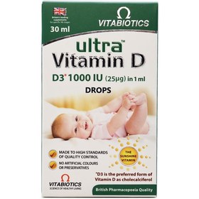 تصویر قطره اولترا ویتامین د ویتابیوتیکس Vitabiotics Ultra Vitamin D Drop