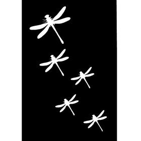 تصویر شابلون تتو موقت مدل قاصدک 035 مجموعه 2 عددی 