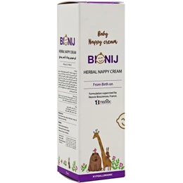 کرم تعویض پوشک کودک بیونیج 75 میلی لیتر Bionij Baby Nappy Cream 75ml