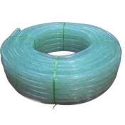 تصویر شیلنگ آب شفاف دولایه نخ‌دار سایز 1 اینچ 