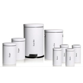 تصویر سرویس آشپزخانه عروس 8 پارچه درب استیل 