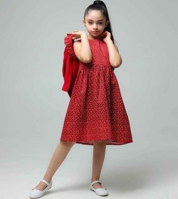 تصویر کت و سارافون دخترانه یلدا سایز ۷ تا ۱۳ سال 