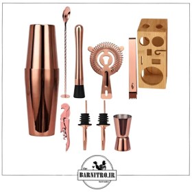 تصویر ست بار سرد رزگلد ۱۰ تکه 