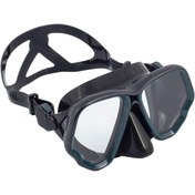 تصویر Decathlon Subbea Dive Mask سیاه خاکستری 500 دوگانه 