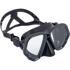 تصویر Decathlon Subbea Dive Mask سیاه خاکستری 500 دوگانه 