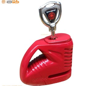 تصویر قفل دیسک موتور سیکلت تایوانی RED - padlock Taiwanese padlock motorcycle disc lock RED