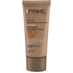 تصویر کرم ضد آفتاب جوان کننده پریم SPF50 حجم ۴۰ میلی لیتر بی رنگ 