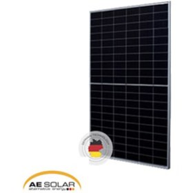 تصویر پنل خورشیدی 550 وات مونوکریستال Half Cell Perc برند AE SOLAR 