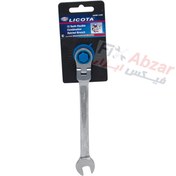 تصویر آچار یک سر تخت یک سر رینگی لیکوتا مدل ARW-12M11 LICOTA ONE-WAY FLEXIBLE 72 TEETH RATCHET WRENCH Model ARW-12M11