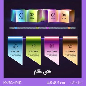 تصویر لیبل متالایز 